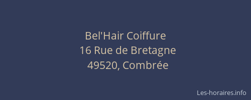 Bel'Hair Coiffure
