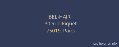 BEL-HAIR