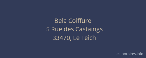 Bela Coiffure