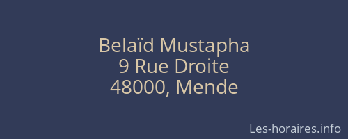Belaïd Mustapha