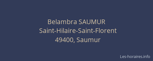 Belambra SAUMUR