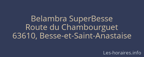 Belambra SuperBesse