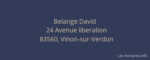 Belange David