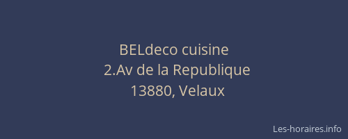 BELdeco cuisine