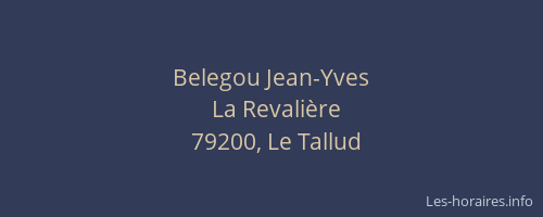 Belegou Jean-Yves