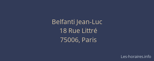 Belfanti Jean-Luc