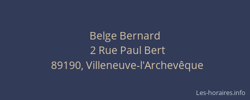 Belge Bernard