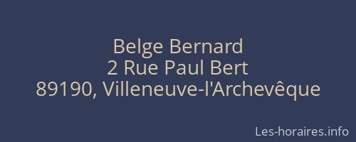 Belge Bernard
