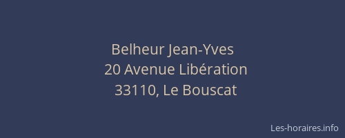 Belheur Jean-Yves