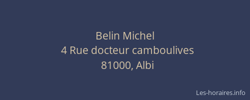 Belin Michel