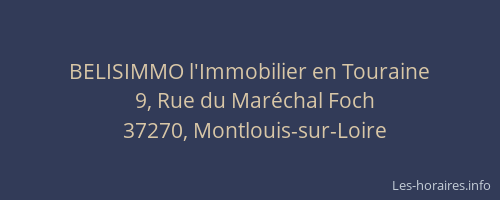 BELISIMMO l'Immobilier en Touraine