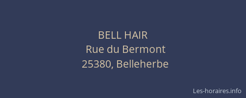 BELL HAIR