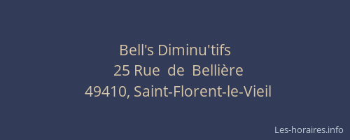 Bell's Diminu'tifs