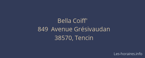Bella Coiff'