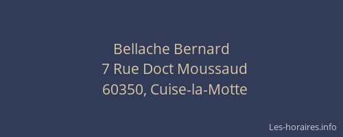 Bellache Bernard