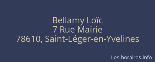 Bellamy Loïc