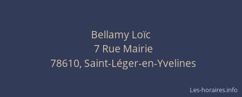 Bellamy Lo&iuml;c