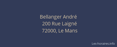 Bellanger André