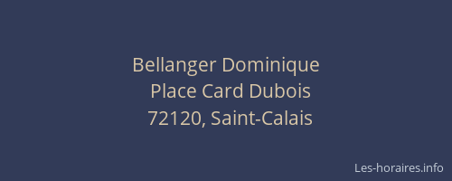 Bellanger Dominique