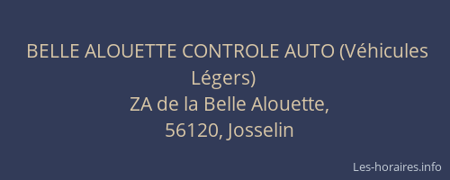 BELLE ALOUETTE CONTROLE AUTO (V&eacute;hicules L&eacute;gers)