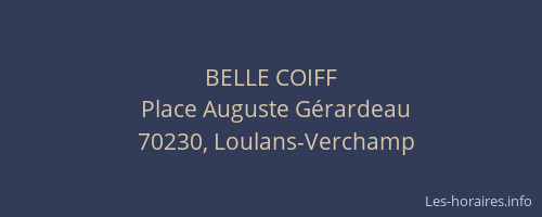 BELLE COIFF