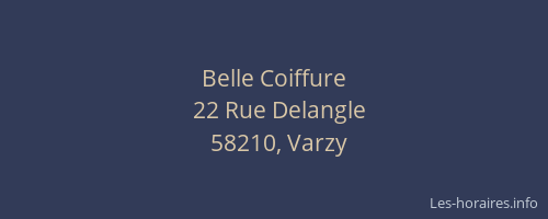 Belle Coiffure