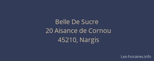 Belle De Sucre