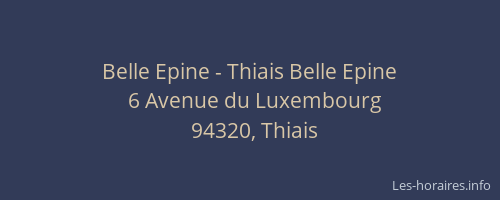 Belle Epine - Thiais Belle Epine