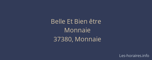 Belle Et Bien &ecirc;tre
