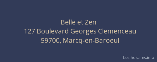 Belle et Zen