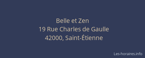 Belle et Zen