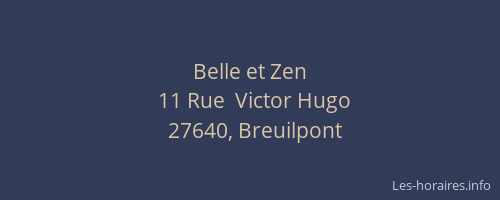 Belle et Zen