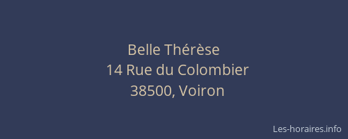 Belle Th&eacute;r&egrave;se