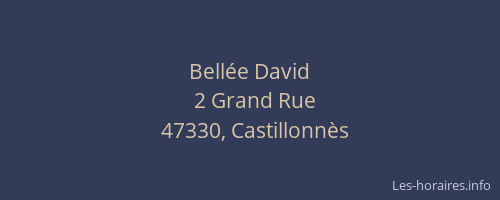 Bell&eacute;e David