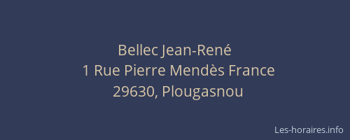 Bellec Jean-Ren&eacute;