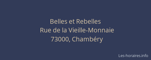 Belles et Rebelles