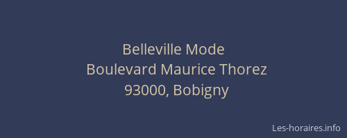 Belleville Mode