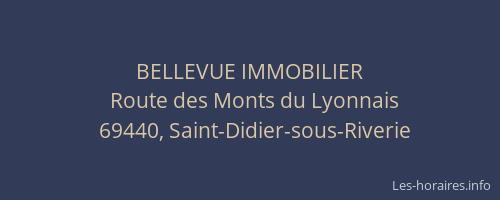 BELLEVUE IMMOBILIER