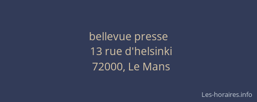 bellevue presse