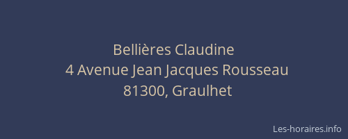 Bellières Claudine