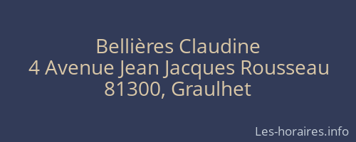 Bellières Claudine