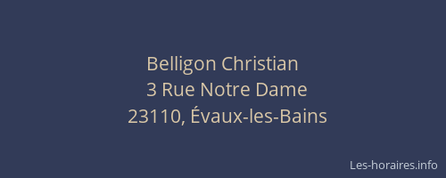 Belligon Christian