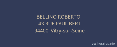 BELLINO ROBERTO
