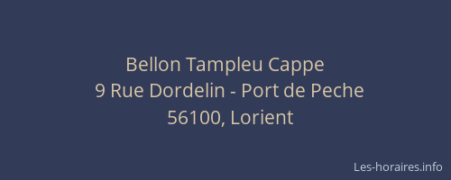 Bellon Tampleu Cappe