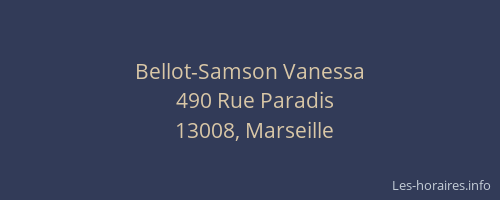 Bellot-Samson Vanessa