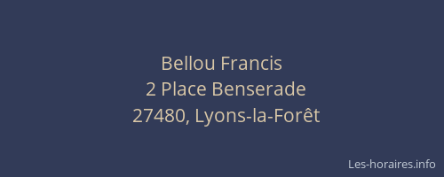 Bellou Francis