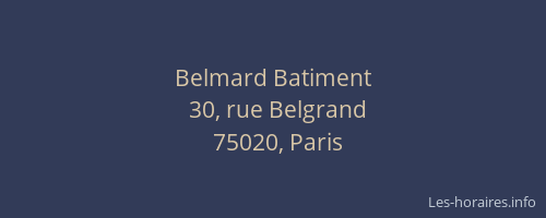 Belmard Batiment