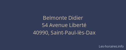 Belmonte Didier