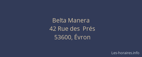 Belta Manera