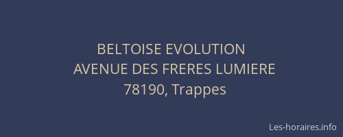 BELTOISE EVOLUTION